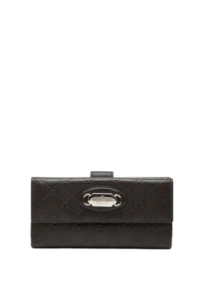 Gucci Pre-Owned 2000-2015 Guccissima Continental Wallet long wallets - Brown