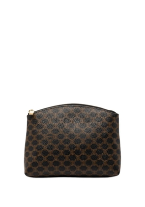 Celine Pre-Owned 20th Century Macadam Coated Canvas pouch - Brown
