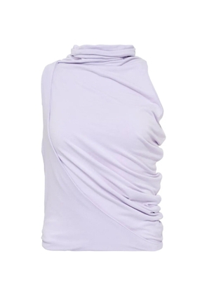 Hache asymmetric sleeveless top - Purple