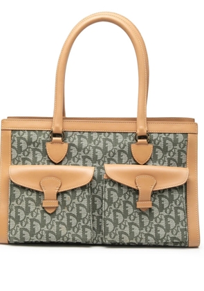 Christian Dior Pre-Owned 2002 Diorissimo Trotter Canvas Double Pocket tote bag - Green