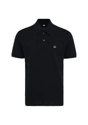 C.P. Company piqué-weave short-sleeve polo shirt - Black