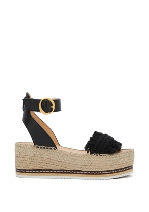 Odissì Lily mid-wedge espadrilles - Black