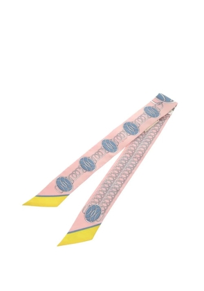 Hermès Pre-Owned 2000-2025 Lift Profile Silk Twilly Scarf scarves - Pink