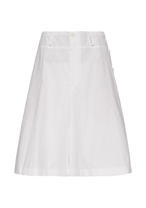 Yohji Yamamoto panelled skorts - White