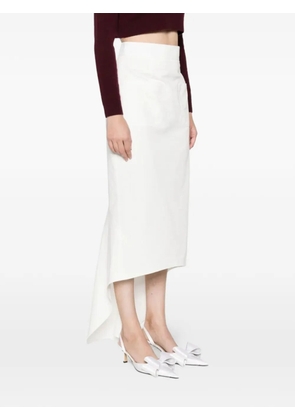 Prada white midi skirt