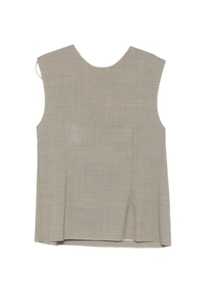 SONIA CARRASCO raw-hem vest - Grey