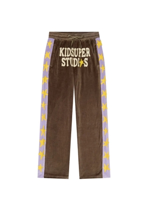 KidSuper stars velour trousers - Brown