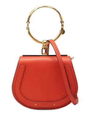 Chloé Pre-Owned 2018 Small Leather Nile Bracelet satchel - Orange