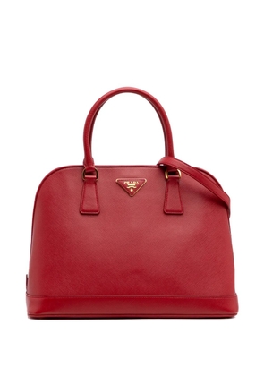 Prada Pre-Owned 2000-2024 Medium Saffiano Lux Open Promenade satchel - Red