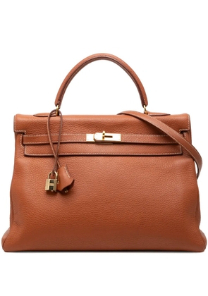 Hermès Pre-Owned 1999 Clemence Kelly Retourne 35 satchel - Brown