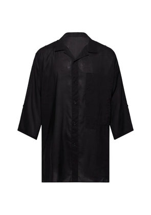 Yohji Yamamoto panelled shirt - Black