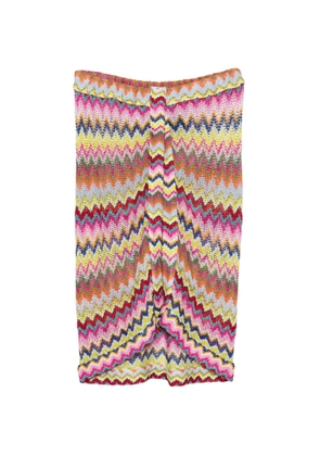 Missoni zigzag mini beach cover-up - Pink