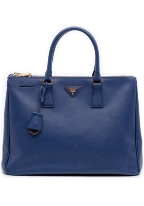 Prada Pre-Owned 2010-2025 Large Saffiano Lux Galleria Double Zip satchel - Blue