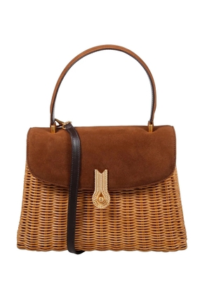 amato daniele rattan tote bag - Neutrals