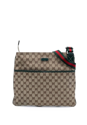 Gucci Pre-Owned 2000-2015 GG Canvas Web crossbody bag - Green