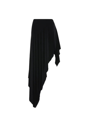 Maison Margiela draped asymmetric midi skirt - Black