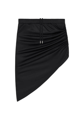 Courrèges asymmetric drawstring skirt - Black