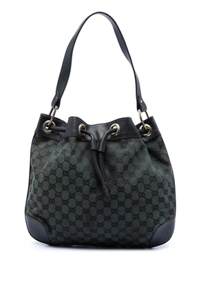 Gucci Pre-Owned 2016-2025 GG Canvas bucket bag - Green