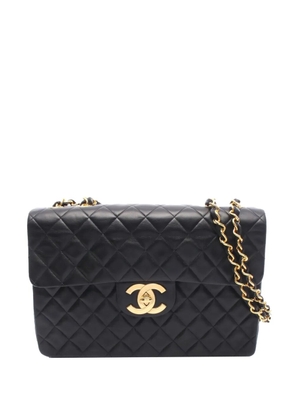 CHANEL Pre-Owned 1994-1996 Jumbo XL Classic Lambskin Single Flap shoulder bag - Black
