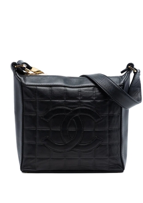 CHANEL Pre-Owned 2002-2003 CC Chocolate Bar Lambskin shoulder bag - Black