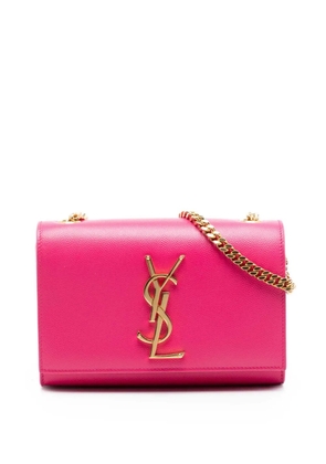 Saint Laurent Pre-Owned 2014 Small Grain De Poudre Monogram Kate crossbody bag - Pink