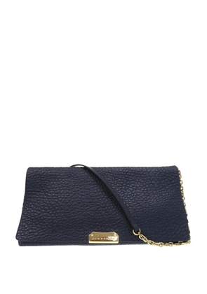 Burberry Pre-Owned 2000-2017 Medium Grained Calfskin Mildenhall crossbody bag - Blue