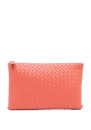 Bottega Veneta Pre-Owned 2010 Nappa Intrecciato clutch bag - Orange