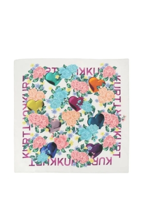 Kurt Geiger London floral-patterned bandana scarf - Neutrals