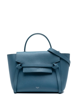 Celine Pre-Owned 2017 Micro Grained Calfskin Belt Bag satchel - Blue