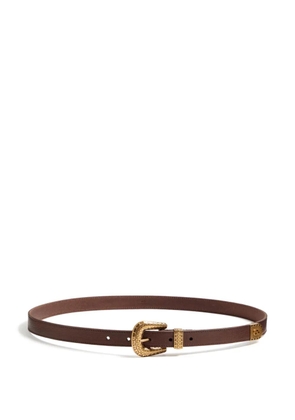 Valentino Garavani Vlogo Signature calfskin belt 20 mm - Brown
