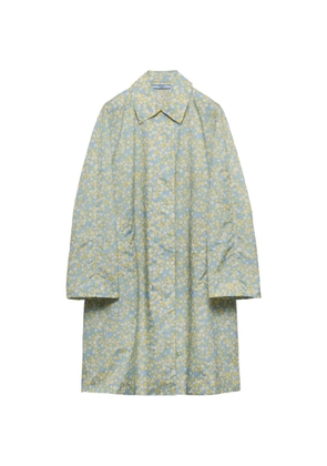 Prada printed Re-Nylon raincoat - Blue