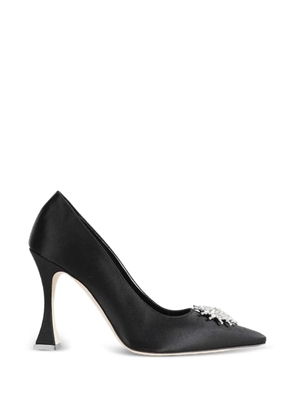 Manolo Blahnik Ronconanu crystal-embellished pumps - Black