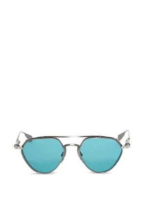 Chrome Hearts geometric frame sunglasses - Silver