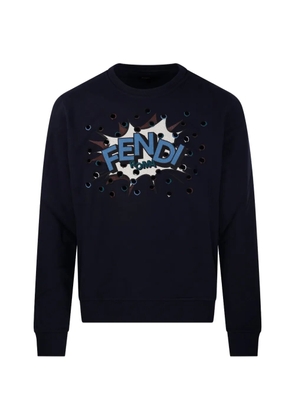 FENDI cotton sweatshirt - Blue