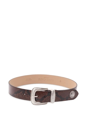 Kate Cate embossed leather belt - Brown