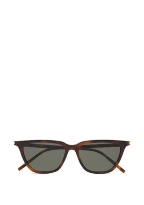 Saint Laurent Eyewear Sulpine geometric-frame sunglasses - Brown
