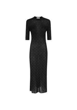 Rabanne embellishment-detail maxi dress - Black