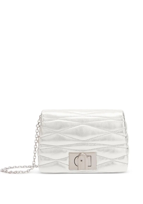 Furla quilted chain mini bag - Silver