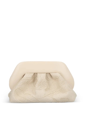 Themoirè Bios embroidered shoulder bag - Neutrals