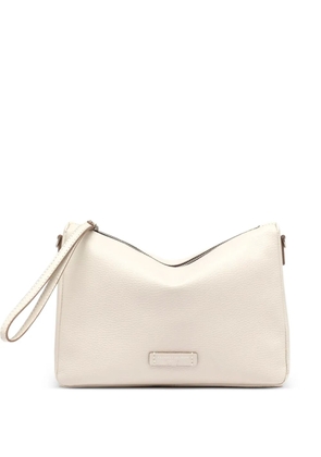 GIANNI CHIARINI hammered leather pouch bag - Neutrals