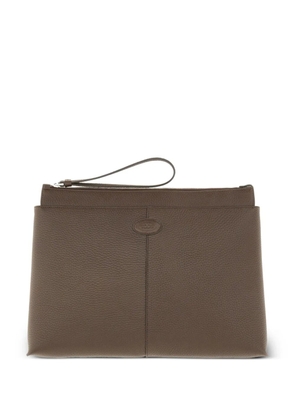 Tod's medium leather document holder - Brown