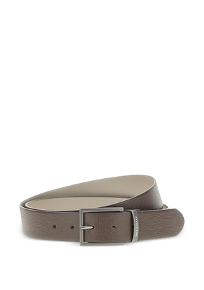 Paul & Shark reversible leather belt - Brown