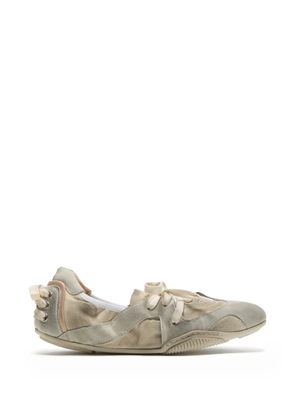 Acne Studios laced leather sneakers - Grey