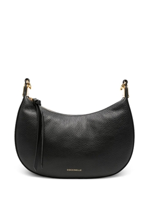 Coccinelle grained leather shoulder bag - Black
