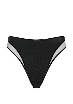 Maison Close Minuit high-waisted tanga bikini bottom - Black