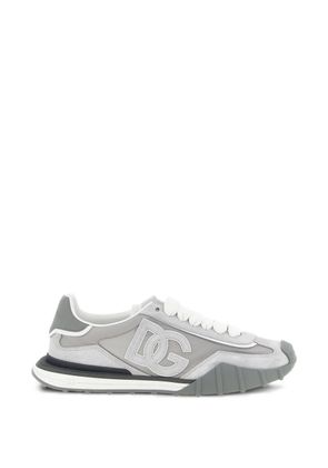 Dolce & Gabbana logo leather sneakers - Grey