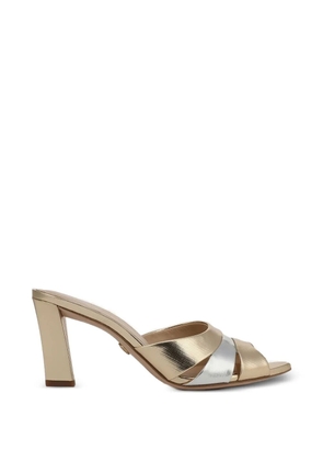 Veronica Beard 75mm Cassiel mules - Gold