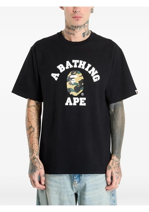 A BATHING APE® 1St Camo College Tee T-shirt - Black