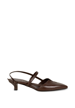 Pomme D´Or T-strap sandals - Brown