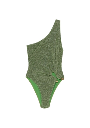 Oséree Lumière one-shoulder swimsuit - Green